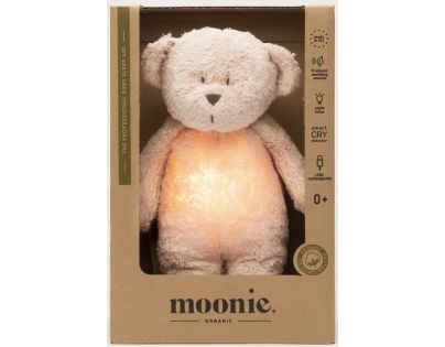 Moonie Zaspávačik Medveď 2.0 Organic Rose