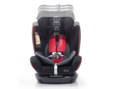 More Werdu 0123 Isofix obojstranný 0-36 kg Bl. Red Grey