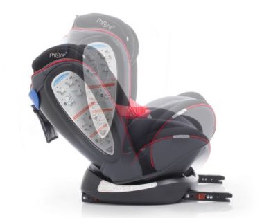 More Werdu 0123 Isofix obojstranný 0-36 kg Bl. Red Grey