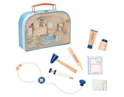 Moulin Roty Drevené kufrík Malý doktor