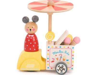 Moulin Roty La Grande Familie Zmzlinový vozík s Ninou