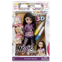 Moxie Girlz Panenka Art-titude + 3D brýle - Blond 5