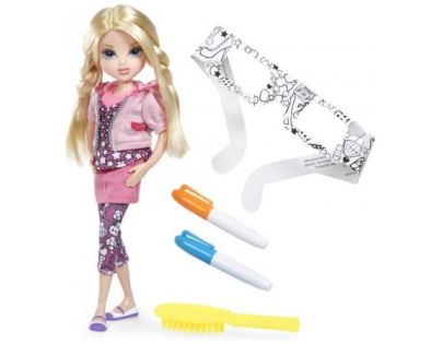 Moxie Girlz Panenka Art-titude + 3D brýle - Blond