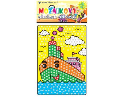 Anděl Mozaika Dopravné prostriedky 23 x 16 cm Loď