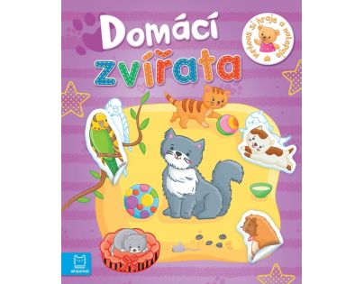 Drobček sa hrá a nalepuje. Domáce zvieratá