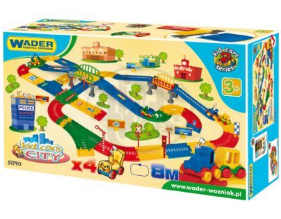 WADER 51790 - Městečko KID CARS + dráha 8m