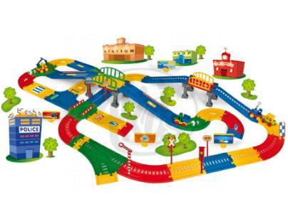 WADER 51790 - Městečko KID CARS + dráha 8m