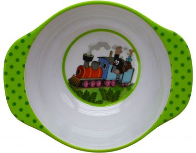 MÚ Brno Krtko Miska 2 ucha Krtko v mašinke 14 cm