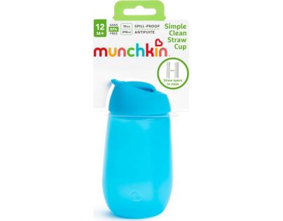 Munchkin Hrnček so slamkou Simple Clean 296 ml modrý