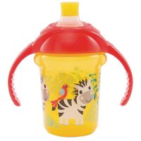 Munchkin Click Lock netečúci obrázkový hrnček s uškami 237 ml žlto-červený Munchkin Click Lock netečúci obrázkový hrnček s uškami 237 ml žlto-červený