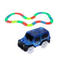 Mustar Dráha svietiace v tme s autíčkom s LED svetlom 165 dielikov - Poškodený obal