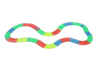 Mustar Dráha svietiace v tme s autíčkom s LED svetlom 165 dielikov - Poškodený obal