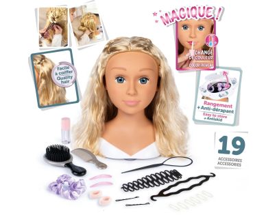 Smoby MY Beauty Česacia hlava Blond