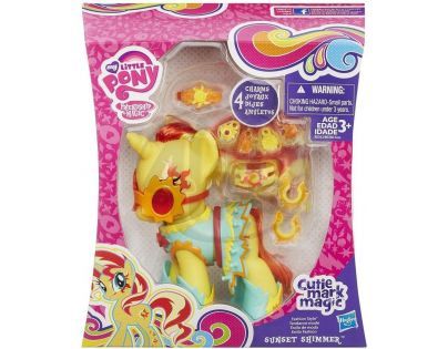 My Little Pony Kouzelný poník s oblečky a doplňky - Sunset Shimmer