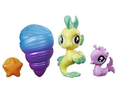 My Little Pony Mini pony s prísavkou a doplnkami Žltý so zelenou hrivou