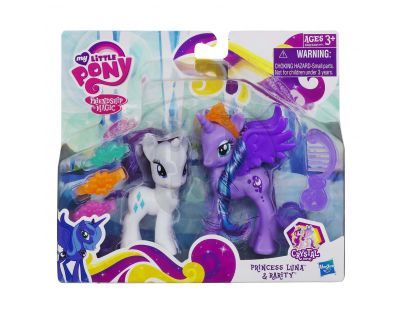 My Little Pony Princezna s kamarádkou a doplňky - Luna a Rarity