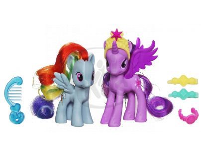 My Little Pony Princezna s kamarádkou a doplňky - Twilight Sparkle a Rainbow Dash