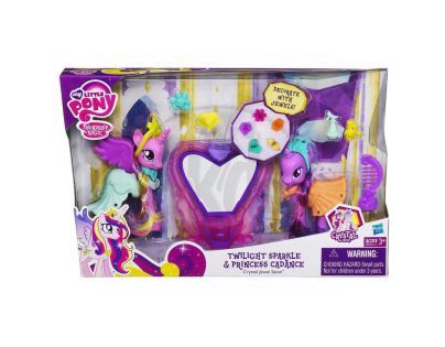 My Little Pony sada s křišťálovými doplňky - Pinkie Pie a Fluttershy