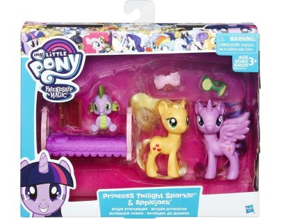 My Little Pony Set 2 poníkov s doplnkami Princess Twilight Sparkle a Applejack