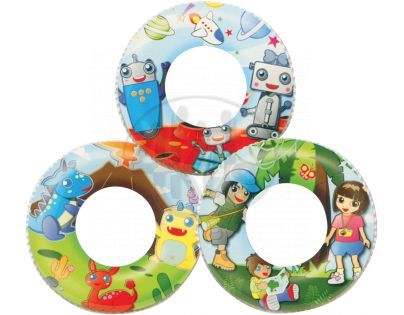 Bestway 53-36014 - Nafukovací kruh 61cm, 5-10 let dětské motivy