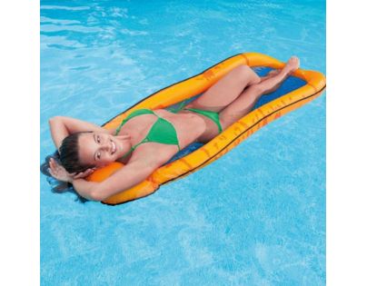 Intex 58836NP Nafukovací lehátko síťované - Oranžová