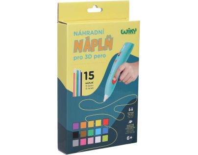 Náhradné náplne do 3D pera WIKY 15x3 m