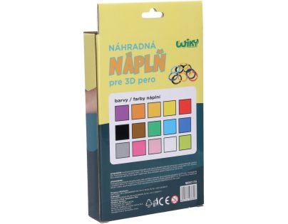 Náhradné náplne do 3D pera WIKY 15x3 m