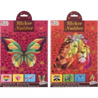 Nalepovanie nálepiek podľa čísel A4