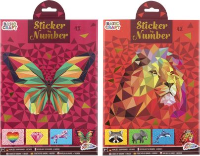 Nalepovanie nálepiek podľa čísel A4