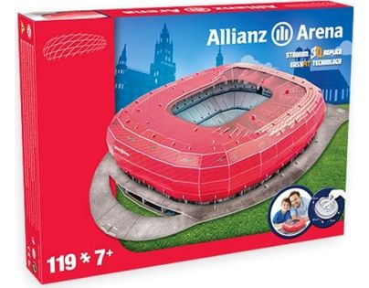Nanostad 3D puzzle Štadión Allianz Arena FC Bayern Mníchov