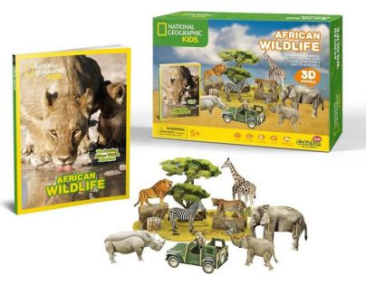 HM Studio Puzzle 3D Africká divočina NG- 69 dielikov