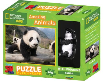 National Geographic Kids 3D Puzzle Panda 100 dielikov figúrka