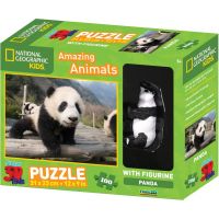 National Geographic Kids 3D Puzzle Panda 100 dílků figurka National Geographic Kids 3D Puzzle Panda 100 dílků figurka