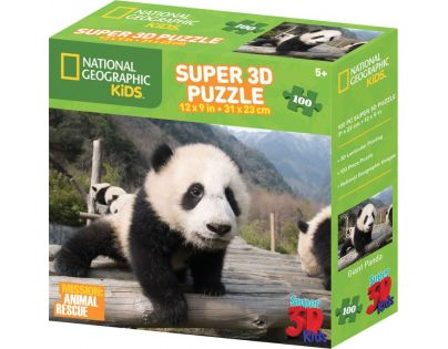 Prime 3D National Geographic Kids Puzzle Panda 100 dielikov