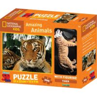 National Geographic Kids 3D Puzzle Tygr 100 dílků figurka National Geographic Kids 3D Puzzle Tygr 100 dílků figurka