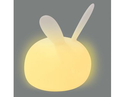 Nattou Svetielko nočné silikónové so senzorom plaču Lapidou zajačik