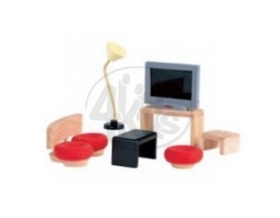 PlanToys 7442 - Nábytek "Décor"- obývák