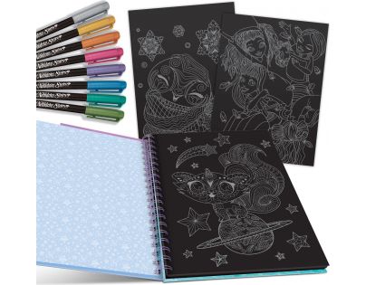 Nebulous Star Omaľovánky s čiernymi stránkami Isadora