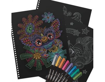 Nebulous Star Omaľovánky s čiernymi stránkami Isadora