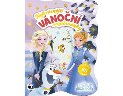 Najkrajšie vianočné omaľovánky so samolepkami Ľadové kráľovstvo