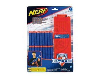 Nerf Elite náhradní šipky 18ks se zásobníkem (A0356)