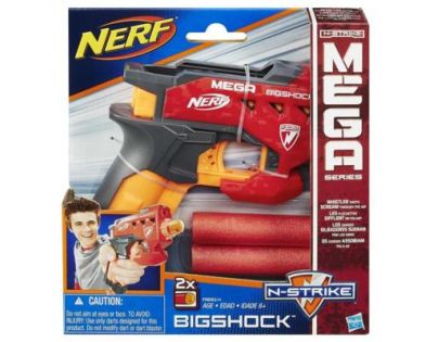 Hasbro Nerf N-Strike Mega Bigshock najmenšia pištoľ