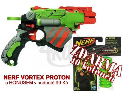 NERF VORTEX Proton - základní pistol + Náhradní kotouče ZDARMA
