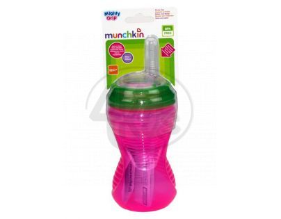 Netekoucí hrneček s brčkem 296ml Munchkin růžový