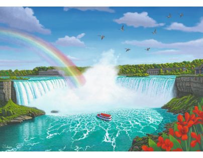 Niagarské vodopády 1000 dielikov