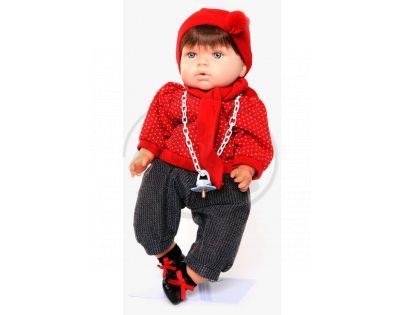 Tita Collecion chlapeček s tmavými vlásky mechanický 45cm