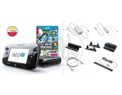 Nintendo Wii U Black Premium Pack (32GB) + New Super Mario Bros.U + New Super Luigi U