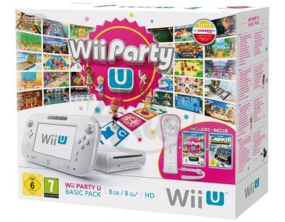 Nintendo Wii U White Basic Pack (8GB) + Nintendoland & Wii Party U