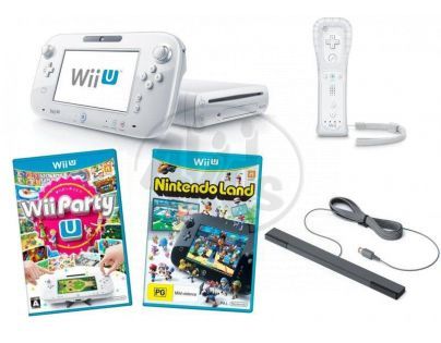 Nintendo Wii U White Basic Pack (8GB) + Nintendoland & Wii Party U