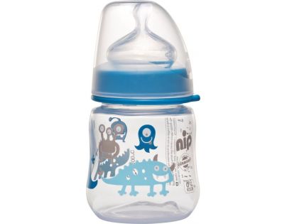 Nip Fľaša PP široká silikón-M modrá 150 ml